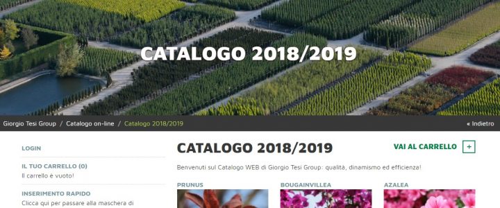 Nuovo Catalogo Giorgio Tesi 2018-2019
